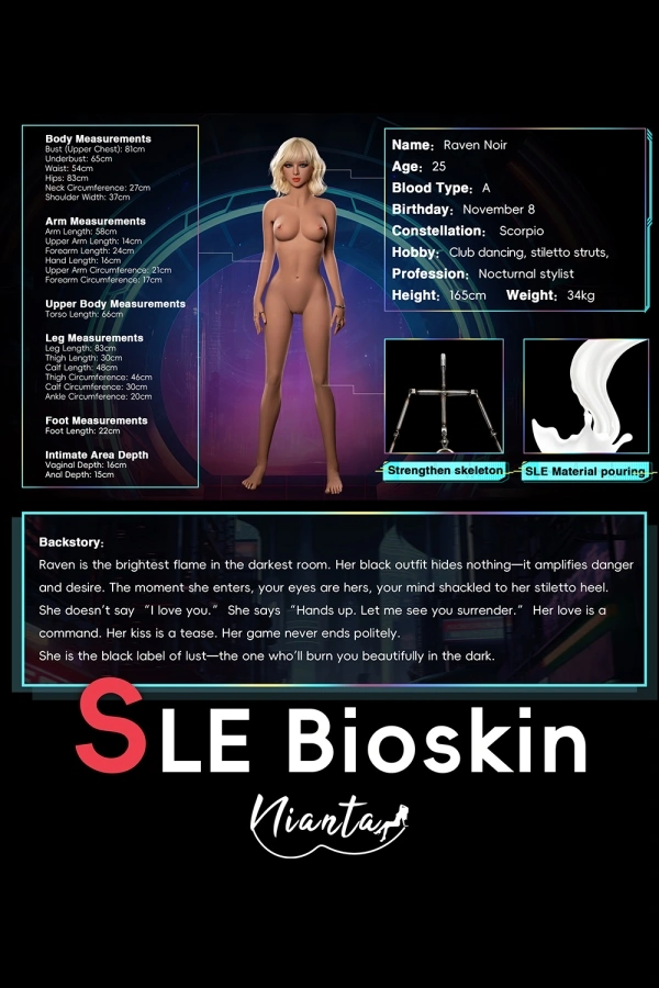 165cm C cup #S4 Raven Noir